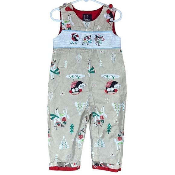 Lil Cactus Holiday Fox Owl and Deer Christmas / Winter Romper Size 2T 📦 - Picture 8 of 8